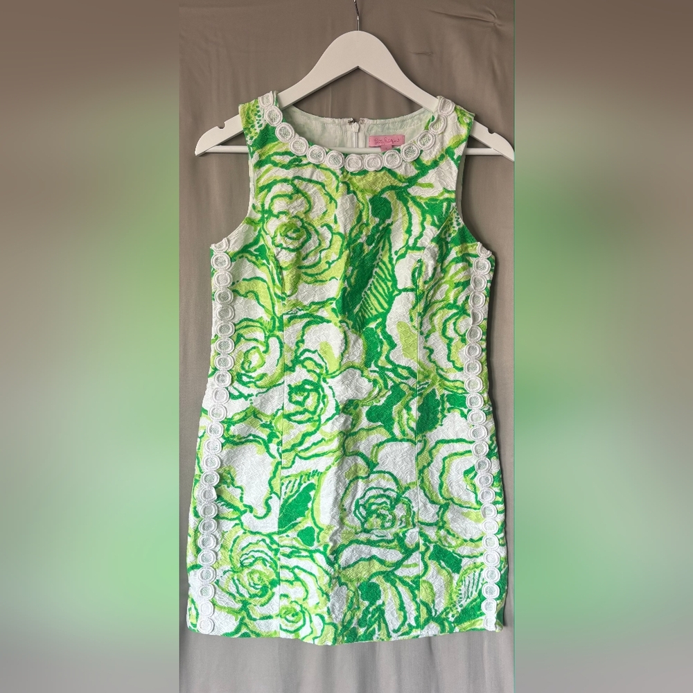 Lilly Pulitzer Green and White Dress